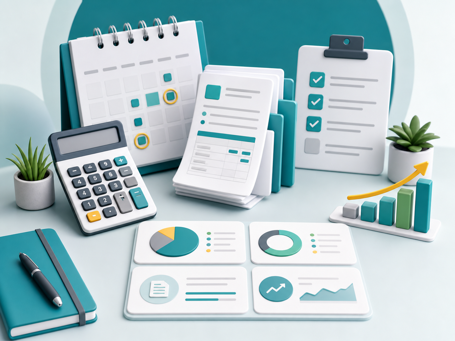 Illustration of tax calculators forms guides and key dates