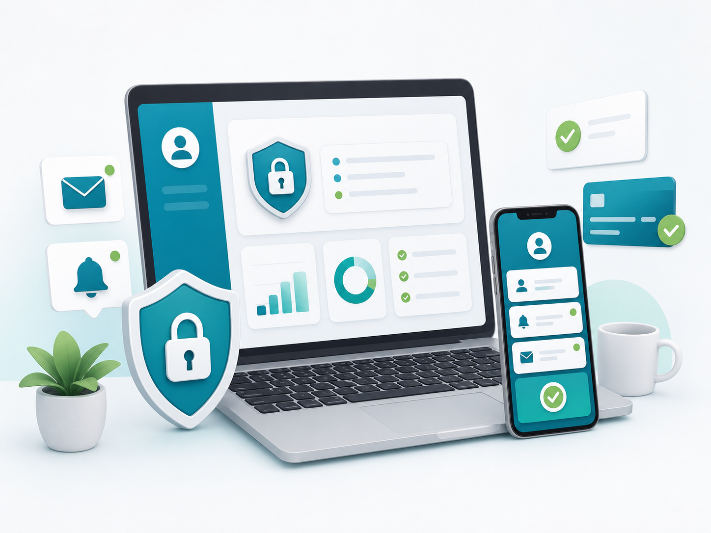 Illustration of secure myIR login and online account management